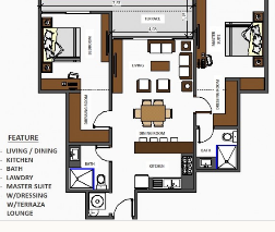 Floor plan of condo at The Reserve at Celestun – Best Places In The World To Retire – International Living